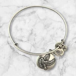 Alex and Ani Sacred Dove Charm Bangle Bracelet